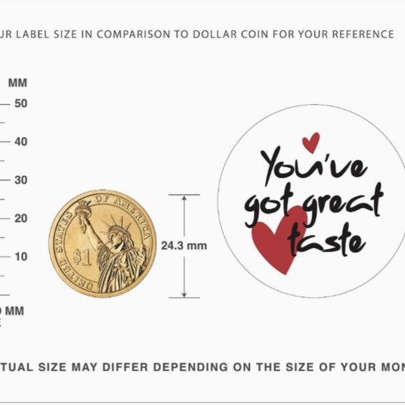 100 YOU'VE GOT GREAT TASTE Stickers 2" - Picture 3 of 4